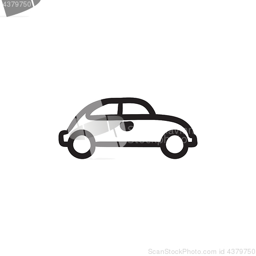 Image of Car sketch icon.