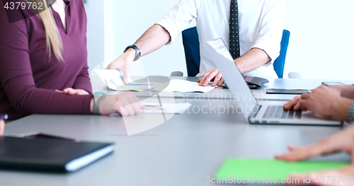 Image of group of business man on meeting