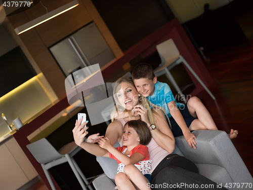 Image of Family having fun at home