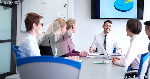 Image of group of business man on meeting