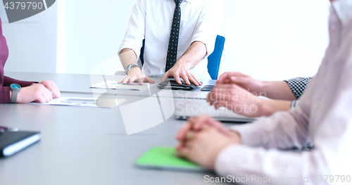 Image of group of business man on meeting