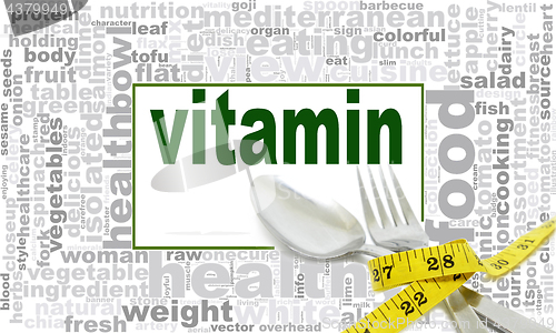 Image of Vitamin word cloud