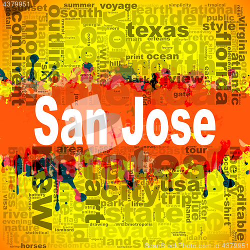 Image of San Jose word cloud design