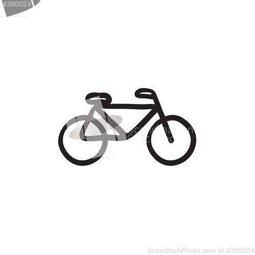Image of Bicycle sketch icon.