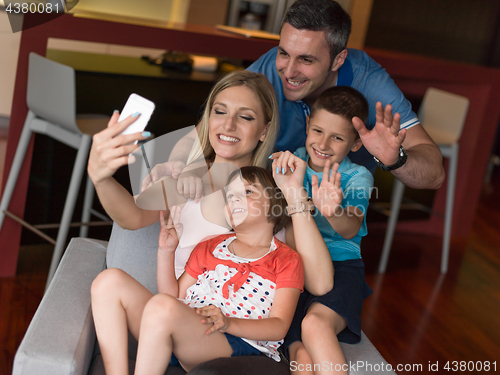 Image of Family having fun at home