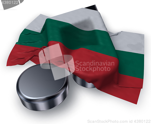 Image of music note symbol and bulgarian flag