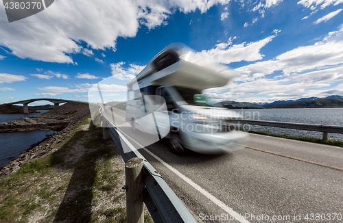 Image of Atlantic Ocean Road Caravan car.