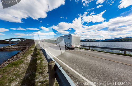 Image of Atlantic Ocean Road Caravan car.