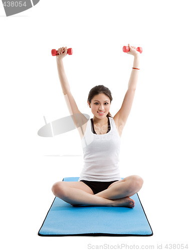 Image of Asian woman exercise
