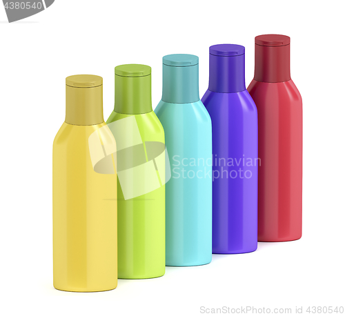 Image of Plastic bottles for cosmetic liquids