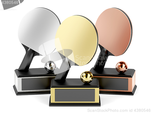 Image of Table tennis trophies