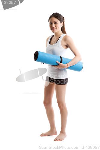 Image of Asian woman exercise