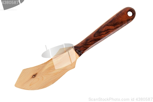 Image of Wooden knife on white