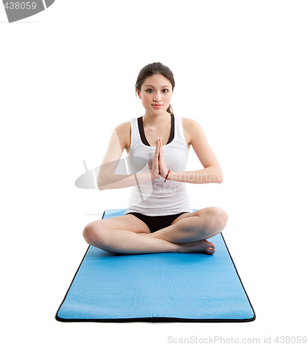 Image of Asian woman yoga