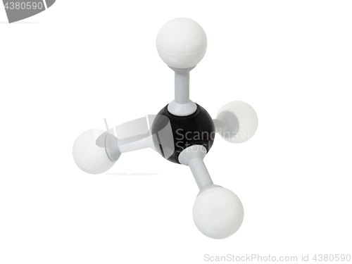 Image of Methane molecule on white