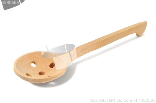 Image of Wooden colander spoon