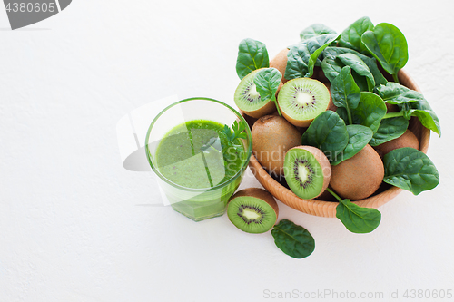 Image of glass of green smoothie