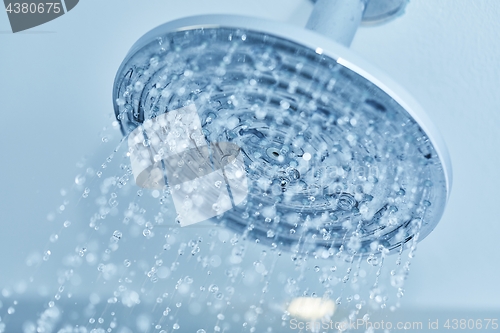 Image of Shower water flowing