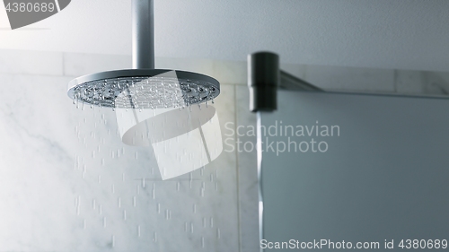 Image of Shower water flowing