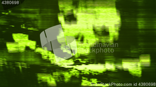 Image of an abstract pirate scull at the pc screen