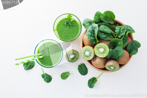 Image of glass of green smoothie