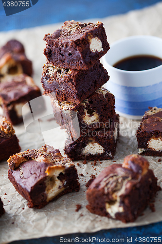 Image of halva brownie with tahini