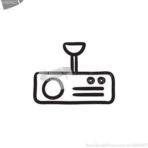 Image of Digital projector sketch icon.
