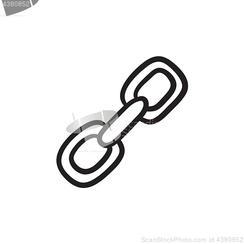 Image of Chain links sketch icon.