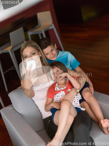 Image of Family having fun at home