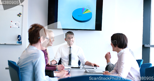 Image of group of business man on meeting