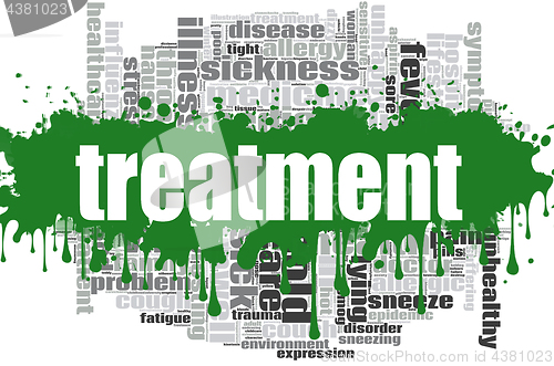 Image of Treatment word cloud desig