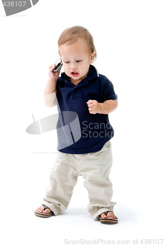 Image of Baby with phone