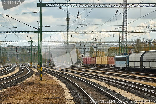 Image of Railway with many tracks