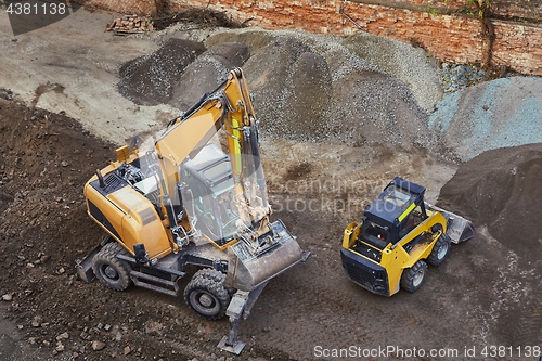 Image of Construction site machinery