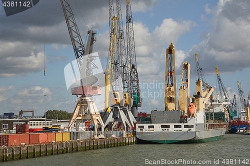 Image of Industrial ships in dock