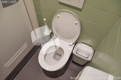 Image of Toilet seat open