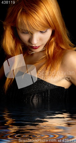 Image of dark redhead portrait
