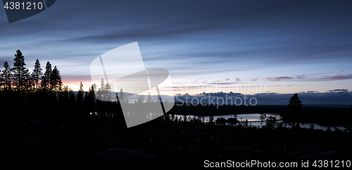 Image of Sky with clouds after sunset