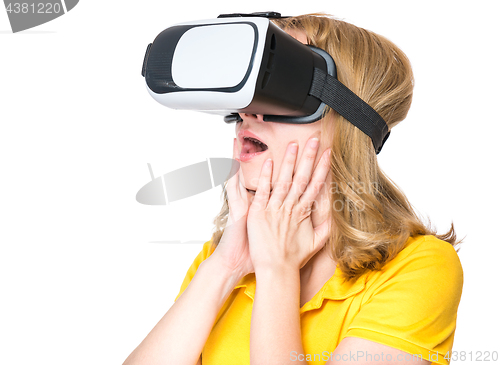 Image of Woman with VR glasses