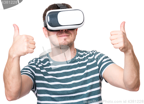 Image of Man with VR glasses