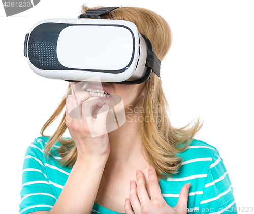 Image of Woman with VR glasses