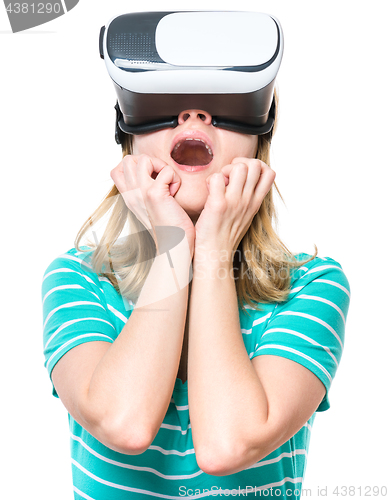 Image of Woman with VR glasses