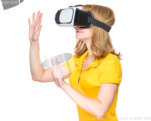 Image of Woman with VR glasses