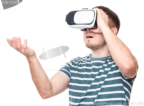 Image of Man with VR glasses