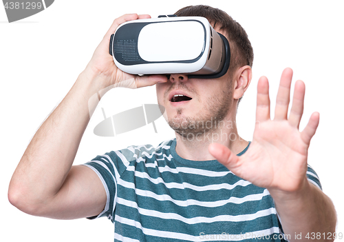 Image of Man with VR glasses