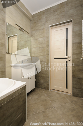 Image of Modern bathroom interior