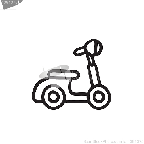 Image of Scooter sketch icon.