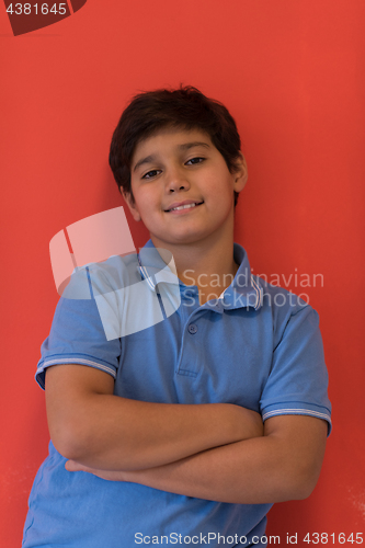 Image of Portrait of a happy young boy