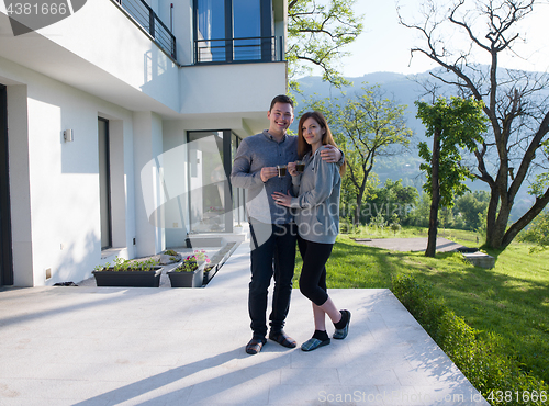 Image of couple enjoying morning coffee