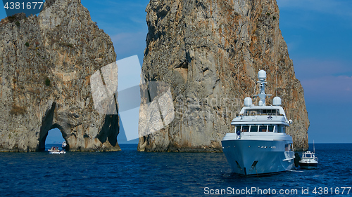 Image of Faraglioni Cliffs, Capri, Italy, Europe